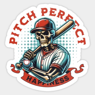 Baseball Lover Pitch Perfect Happiness Sticker